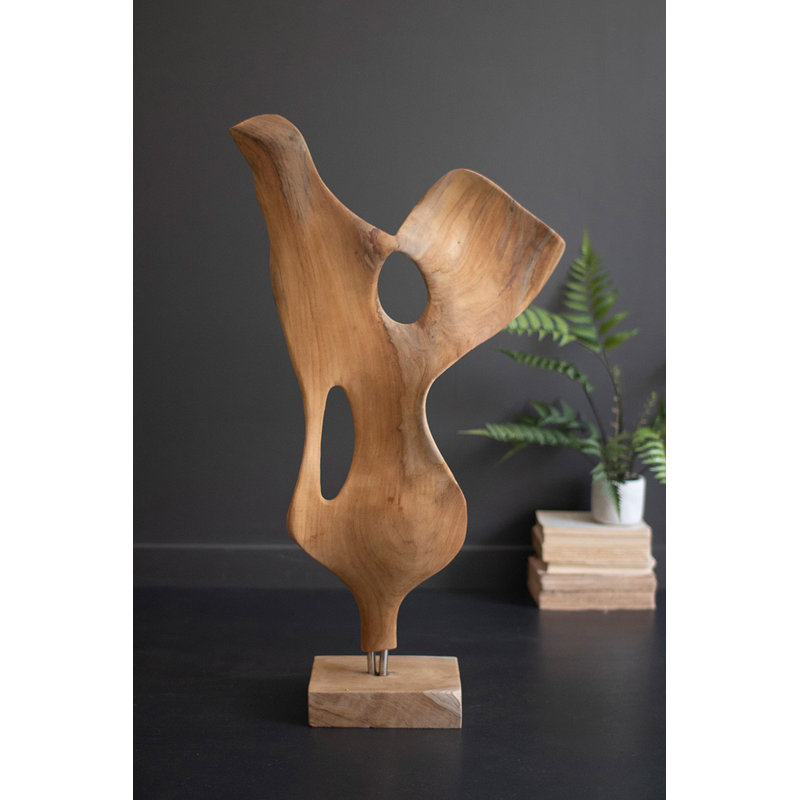 Sculpture en bois de teck Kalalou