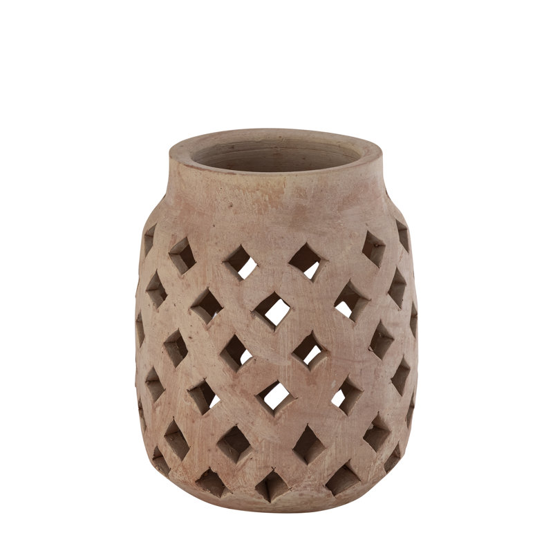 Terracotta Vase Dia 5" X 7"H