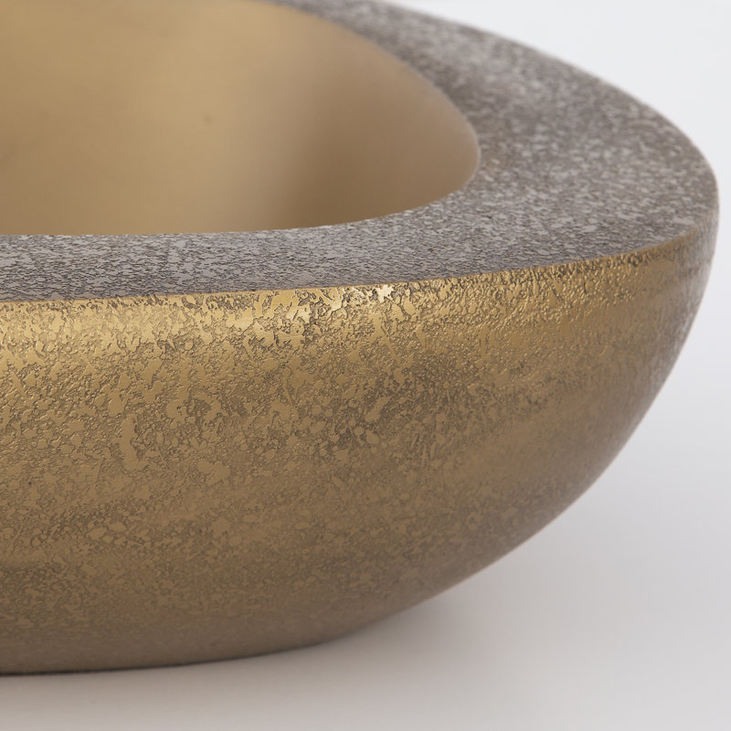 Antique Brass Sculptural Bowls Set of 2