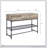Brantley Oak & Sandy Gray Finish Sofa Table With Durable Metal Base And Stylish Design For Modern Living Rooms