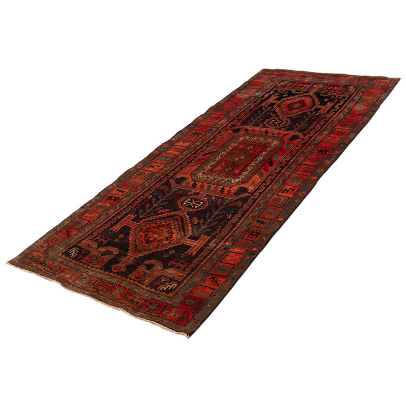 Tapis de couloir unique en laine 4 pi 8 po x 10 pi 8 po Zadian