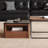 Walnut solid wood end table