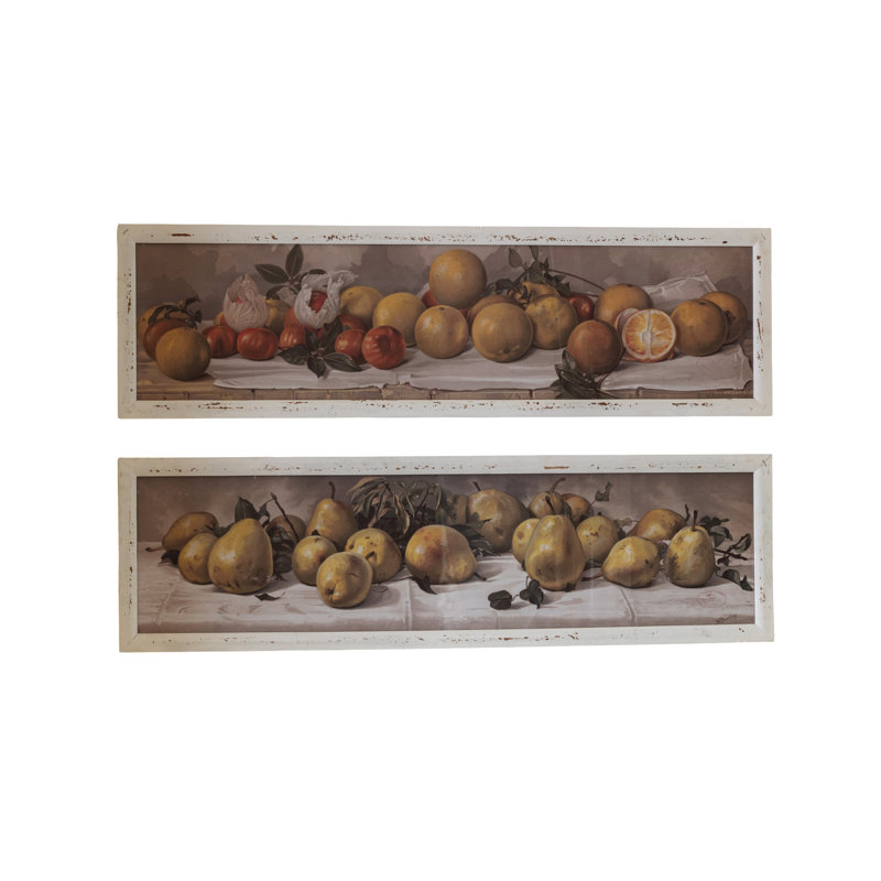 Orchard Yard Still Life Framed Wall Art - Set of 2