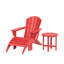 Chaise Adirondack en plastique avec repose-pieds Geoff-1551156179