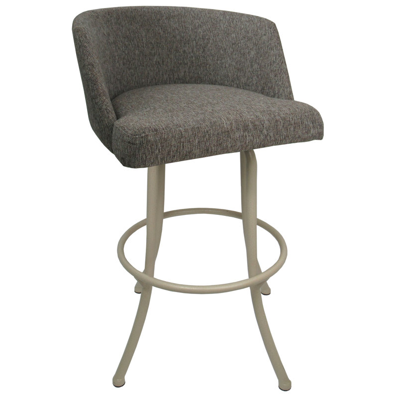 Tabouret de bar rotatif 26 po Deagan, Gris, Tabouret de bar (siège d'une hauteur de 30 po)