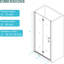 Porte de douche pliante l 36 po x H 72 po, verre trempé, construction légère, isolant le bruit