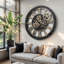 Solid Wood Skeleton Wall Clock-1556344456