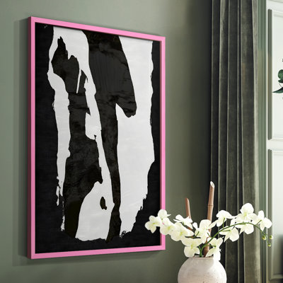 Abstrait, encadré, prêt à accrocher