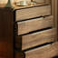 Armoire à cinq tiroirs en noyer noir