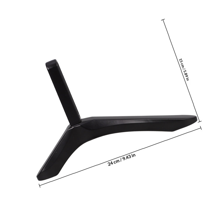 Support de support de table universel en aluminium pour support de table pour téléviseur de 15 à 24 po, salon, chambre à coucher, noir