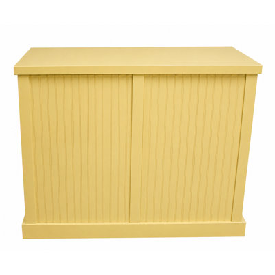Poplar Millwork Kitchen Island in Yellow