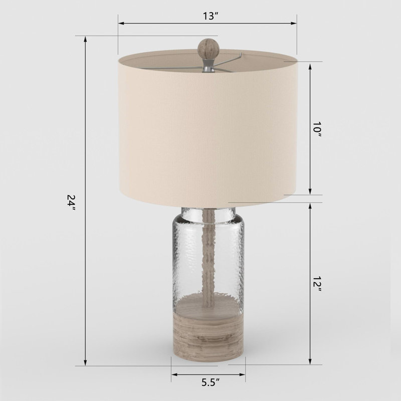Coleridge Resin Glass USB Table Lamp