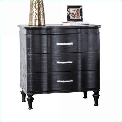 Table de chevet 3 tiroirs Glam