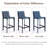 Full Assembled 26"H Counter Stool, Saddle Leather Upholstered Bar Stool With Padded Seat, Counter Height Barstool With Metal Frame Footrest For Kitchen Island Bar Counter, Blue-306793910-307711199