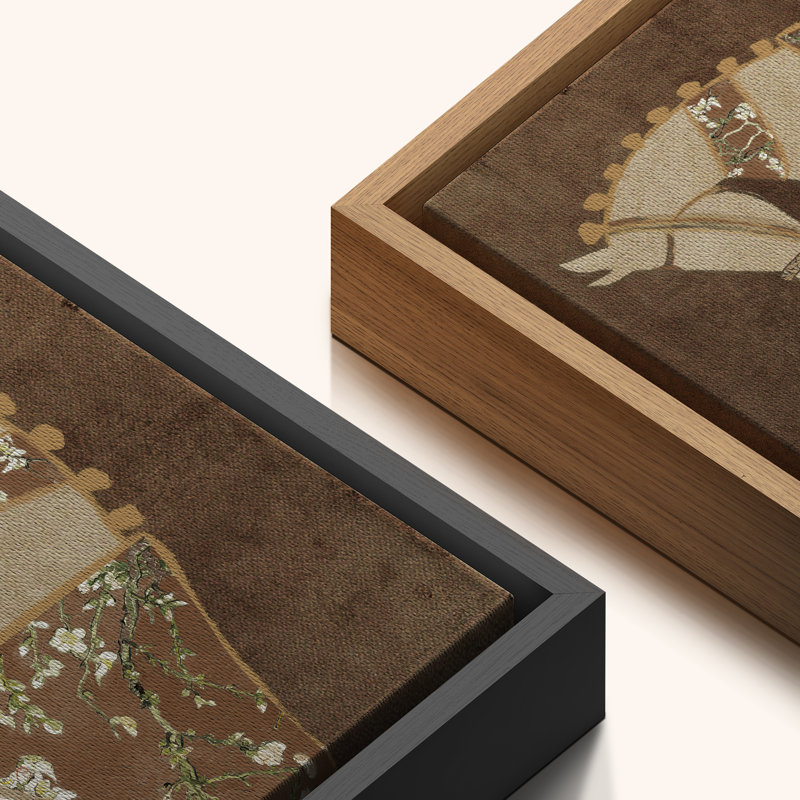 Abstrait abstrait cheval beige Moody fleur rétro antique rétro rustique Wall Art Decor, Noir, H 24 po x l 16 po