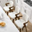 Tabouret de bar et de comptoir pivotant 29,5 po avec accoudoirs-1113464004-1133355896