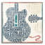 «Type Guitare Square 2» par Michael Mullan, art mural en verre acrylique-1249818706