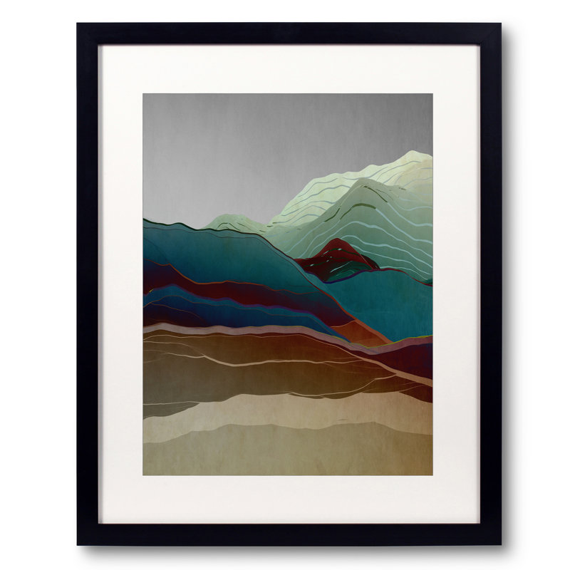 Beautiful Mountains 18 Print by Angel Estevez, Black Framed Paper, 30" H x 24" W