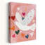 Sweet Flying Dove Colorful Dreamy Romantic Bird Landscape Nature Wall Art Print 1 Piece Wrapped Canvas Wall Art-2123058157