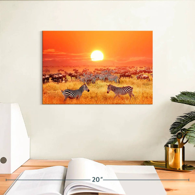 Zèbres safari Brampt Serengeti, H 8 po x l 12 po
