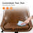 Faux Leather Armless Swivel Task Chair with Tilting Rock and Adjustable Seat Height, Yellow Brown-27295852