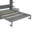 Grand lit escamotable mural avec canapé et grand lit, gris (OLD SKU: LP000591AAE-1)-376039333