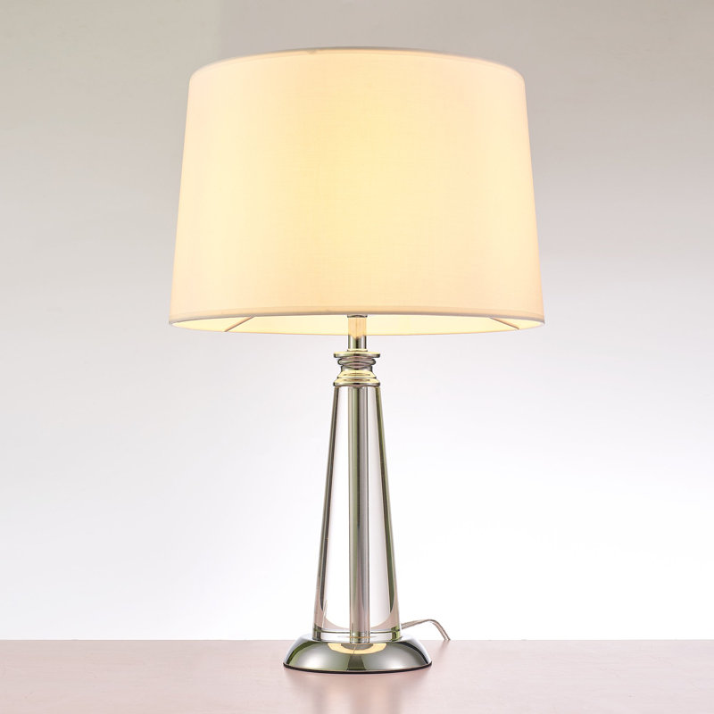 Lampe de table Canova Lucite & Silver