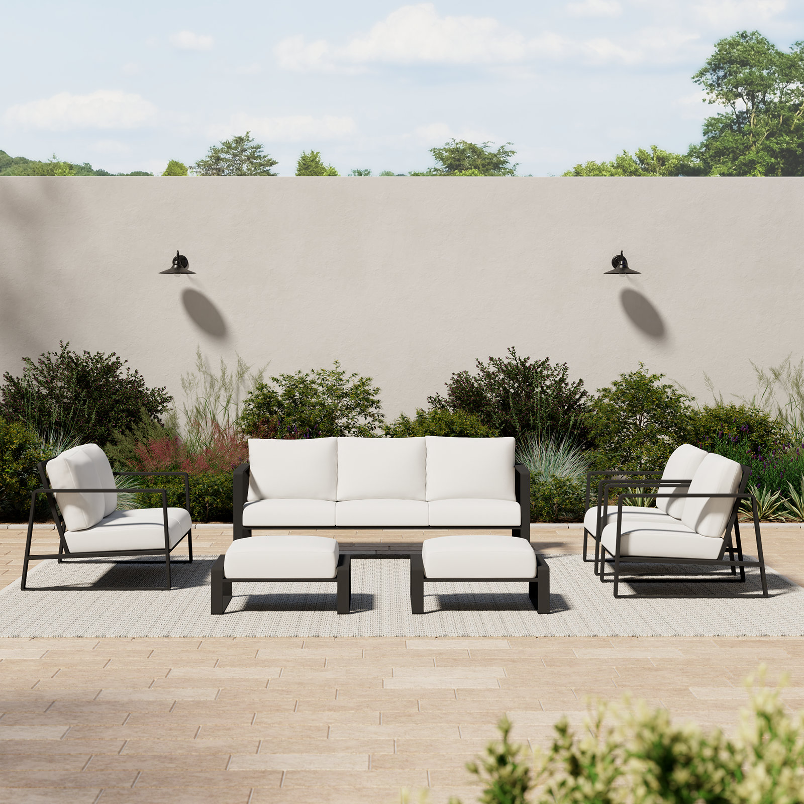 Leanna 7-Person Complete Patio Set