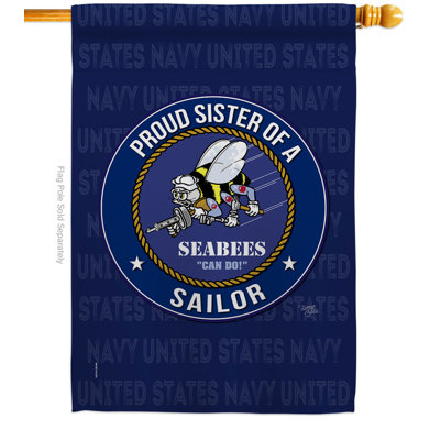 Double Sided 40'' H x 28'' W Polyester House Flag