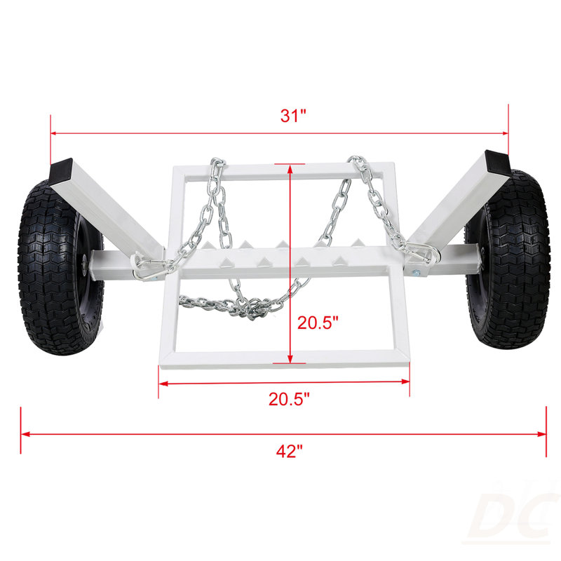 Heavy-Duty Log Dolly,Log Holder,White