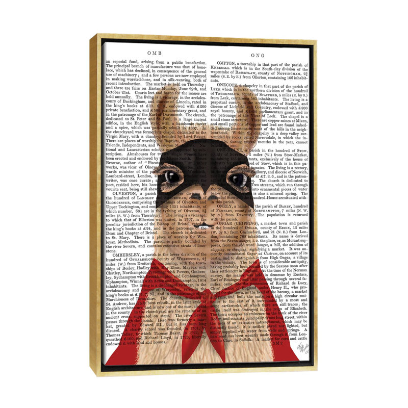 «Super Llama» par Fab Funky - impression d'art graphique, Toile encadrée d'or, Aucun mat, H 26 po x l 18 po x 1,5 po