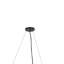 Lustre Sena de 36 po de style Spoutnik avec auvent en métal gris anthracite