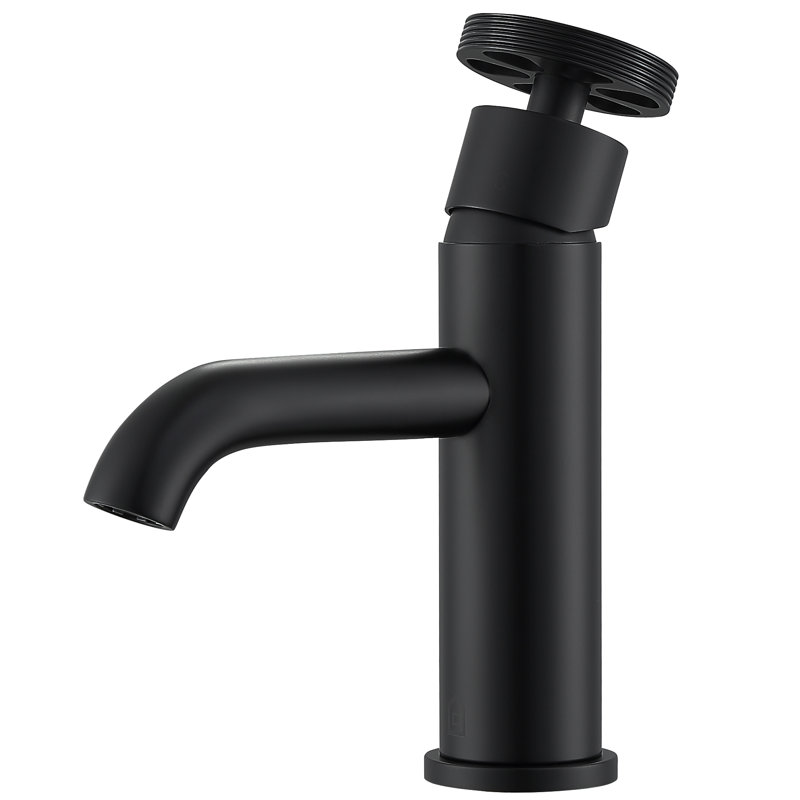 Robinet pour salle de bain à un trou Nova, Noir mat