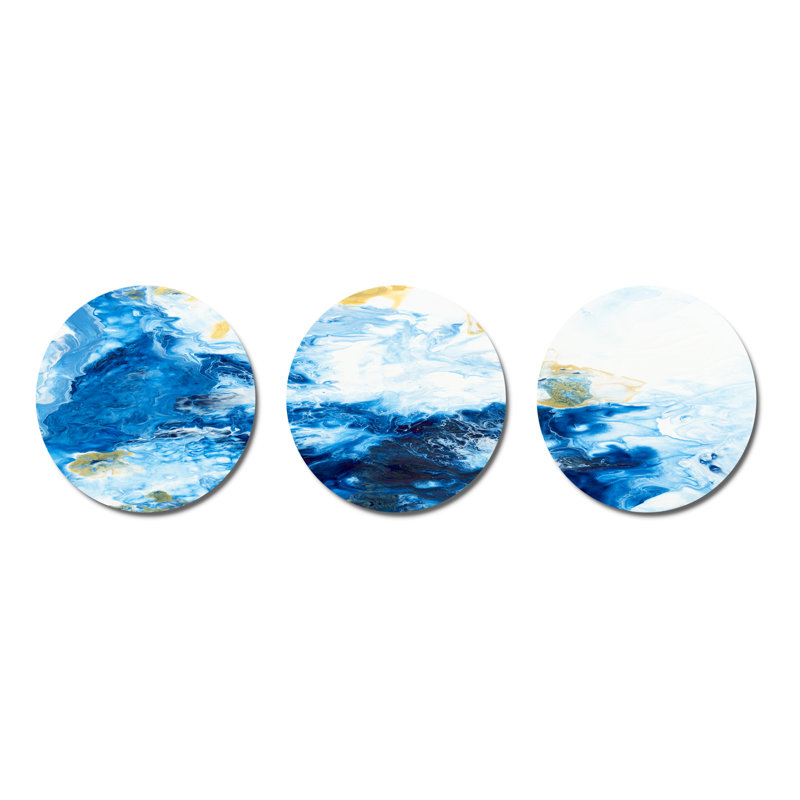 Modern Abstract Wall Decor on Metal