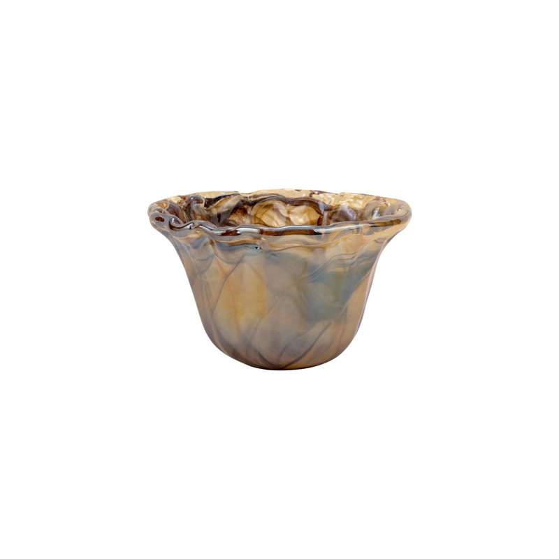 Onda Glass Decorative Bowl