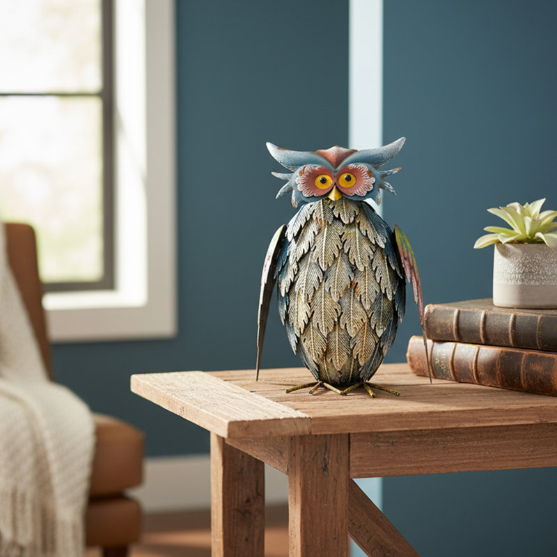 Metal Owl Décor