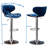 Annetra Velvet Upholstered Adjustable Swivel Barstool-2018900987