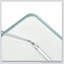 Chaise pliante bleu-vert - chaises transparentes - cristal fantôme empilable
