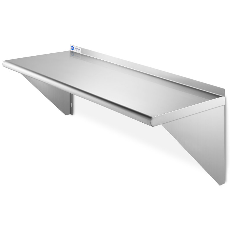Metal Bracket Shelf, 18.5" H x 36" W x 12" D
