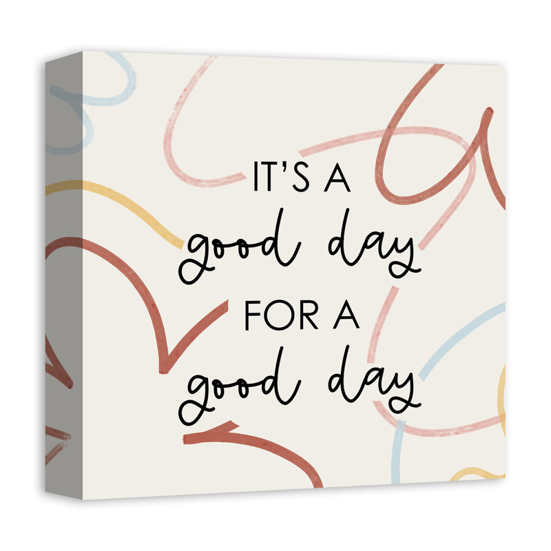 Good Day, reproduction sur toile, H 12 po x l 12 po x P 1,25 po
