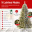 Arbre de Noël artificiel avec connecteur d'alimentation rapide 360 ° 1086 aiguilles de pin-1658979426