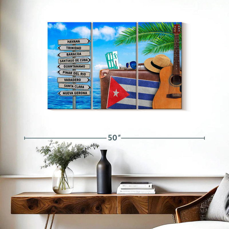 Borges Cuban Summer Holiday, H 24 po x l 38 po