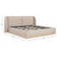 Martynia Boucle King Bed-1803213914-1803213915