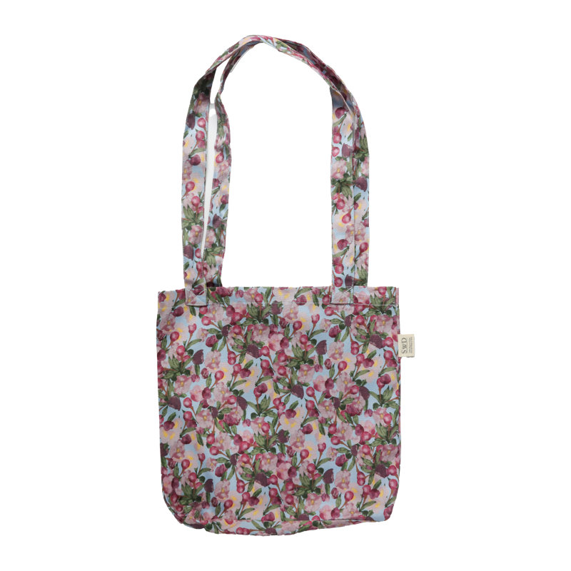 Tote Bag, Purple/Yellow/Green