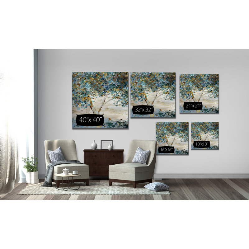 Soupçon de crépuscule - Peinture, H 40 po x l 40 po x P 1,5 po, Toile tendue