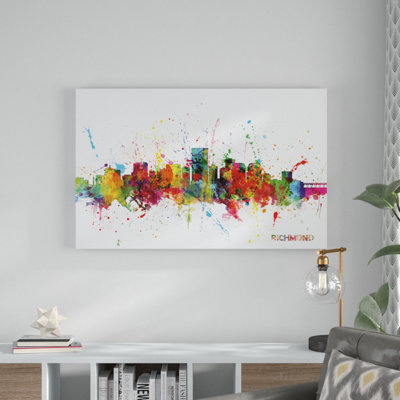 « richmond virginie horizon », impression sur toile