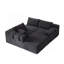 Ensemble de canapé modulaire rembourré de style moderne sans dossier, canapé modulaire en forme de L avec 6 coussins, canapé-lit combiné gratuit pour le salon, la chambre à coucher-211577468-204663965