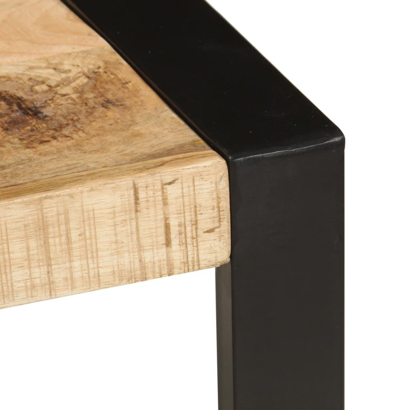 Table basse simple Cielke, H 15,7 po x l 70,9 po x L 35,4 po, Brun clair, Gris
