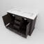 Meuble-lavabo double avec comptoir en quartz blanc-541901817