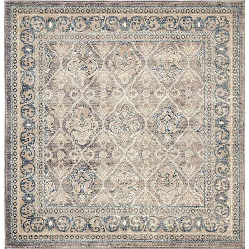 Linz Oriental Indoor Rug, Square 5'